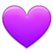 Purple Heart emoji on Samsung